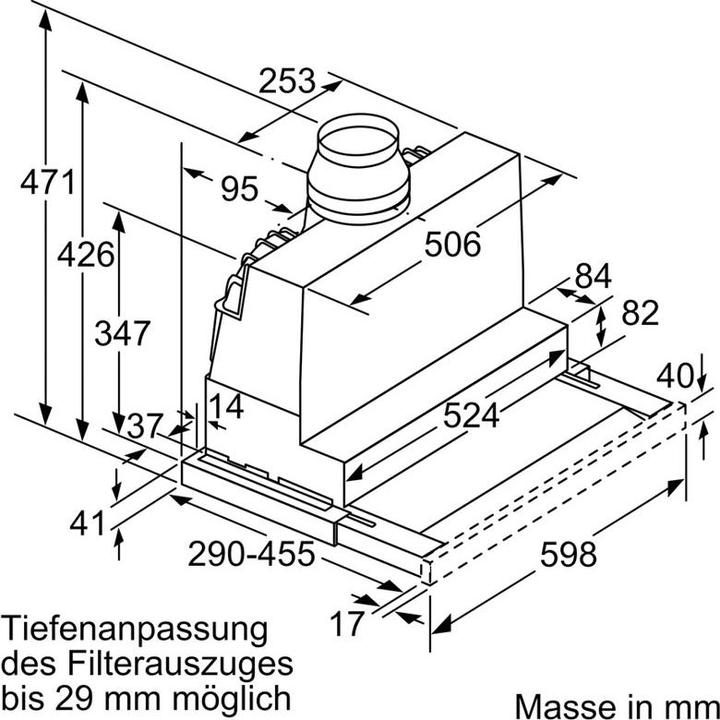 Produktbild Bosch Hausgeräte DFS067A51C (Flachschirmhaube)