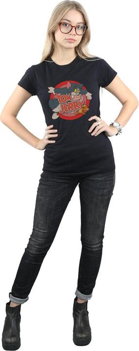 Actual product image Tom & Jerry Womens/Ladies Catch Cotton T-Shirt (L)