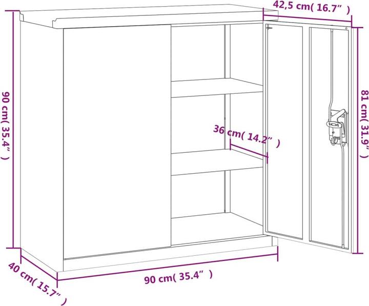 Immagine prodotto VidaXL Bakarne (90 x 40 x 90 cm)