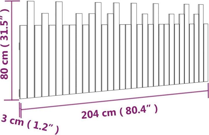 Actual product image VidaXL Ammon (204 x 3 x 80 cm)