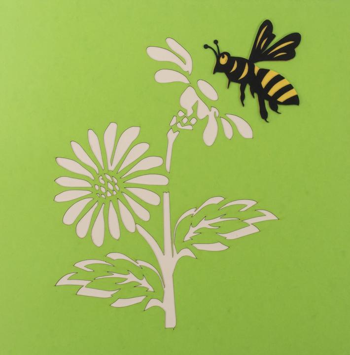 Image du produit Hervorragend Carte de voeux Abeille sur fleur - 3D Pop-up (1 pcs)