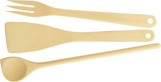 Actual product image Tescoma 3-piece set: Spoon, scoop, woody fork