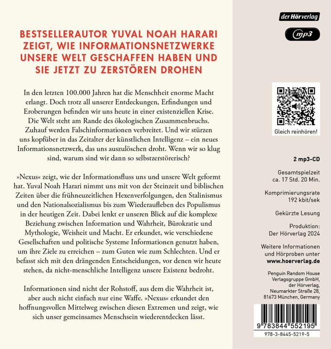 Image du produit Comment les ennemis deviennent des amis (Yuval Noah Harari, Birgit Niehaus, Oliver Rohrbeck, Allemand)
