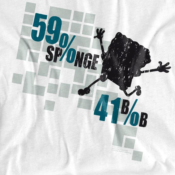 Produktbild Spongebob Squarepants 59% Sponge 41% Bob TShirt (XXL)