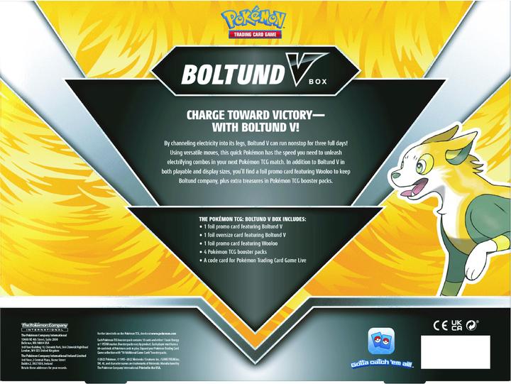 Immagine prodotto Pokémon Pokemon TCG Boltund V-Box (Inglese, Box Set e Collezione)
