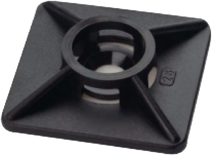 Image du produit BRW Socle adhésif pour attache-câbles (Boucles de fixation, 27 mm, 100 pcs)