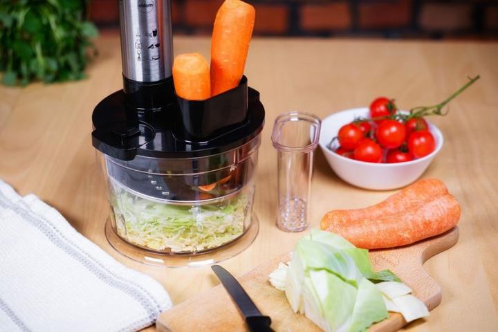 Actual product image Eldom MOX multifunctional blender Power 1000 W Metal tip Capacity 1 25 l Foam whip (EU plug)