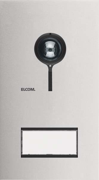Actual product image Elcom Door station front panel Door station video 1/1 2D stainless steel ONE