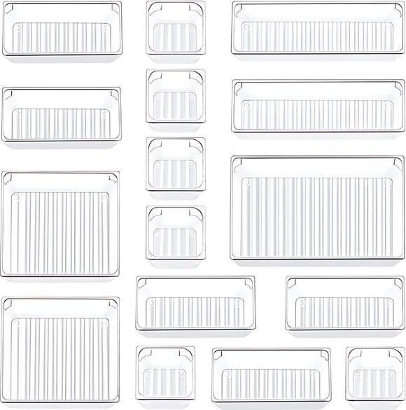 Actual product image Hermex Drawer organiser (24.5 x 16.5 x 5 cm, 16.5 x 16.5 x 5 cm, 16.5 x 8.5 x 5 cm, 8 x 8 x 5 cm, 24.5 x 8.5 x 5 cm)