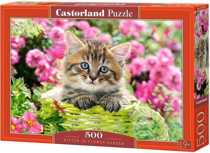 Immagine prodotto Castorland Gattino nel giardino fiorito, puzzle 500 pezzi (500 pezzi)