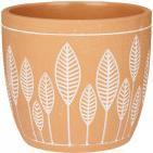 Produktbild Ibergarden Terrakotta-Topf Blätter rund 17x15 (17.50 cm)
