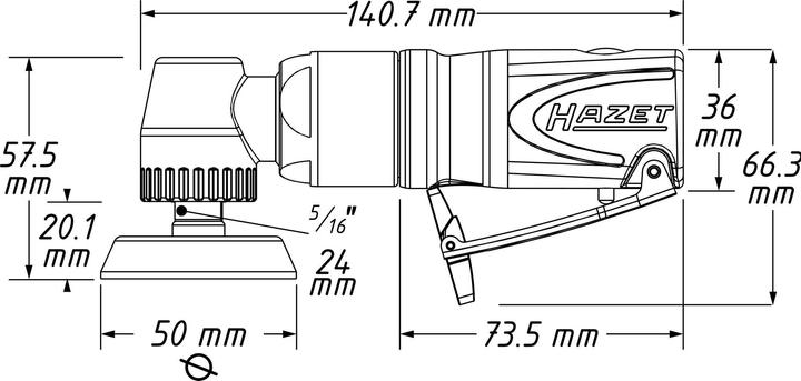 Produktbild HAZET Mini Polierer 9033M-9 (224 W)