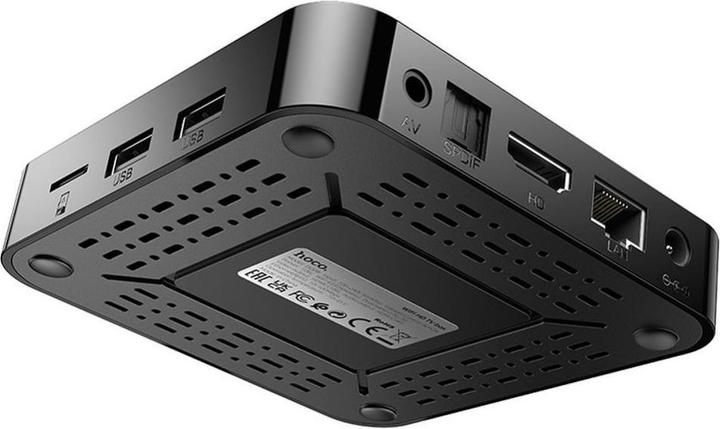 Actual product image Hoco Headphone with microphone TV box WiFi HD DQ08 black (16 GB, Android 10)