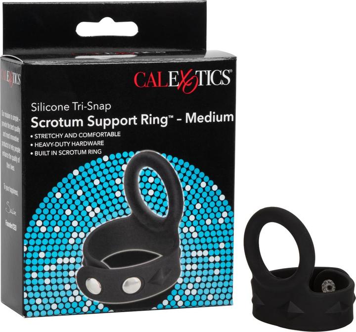 Productafbeelding CalExotics 3-Snap Scrotum Ring - Medium (2.15 cm)