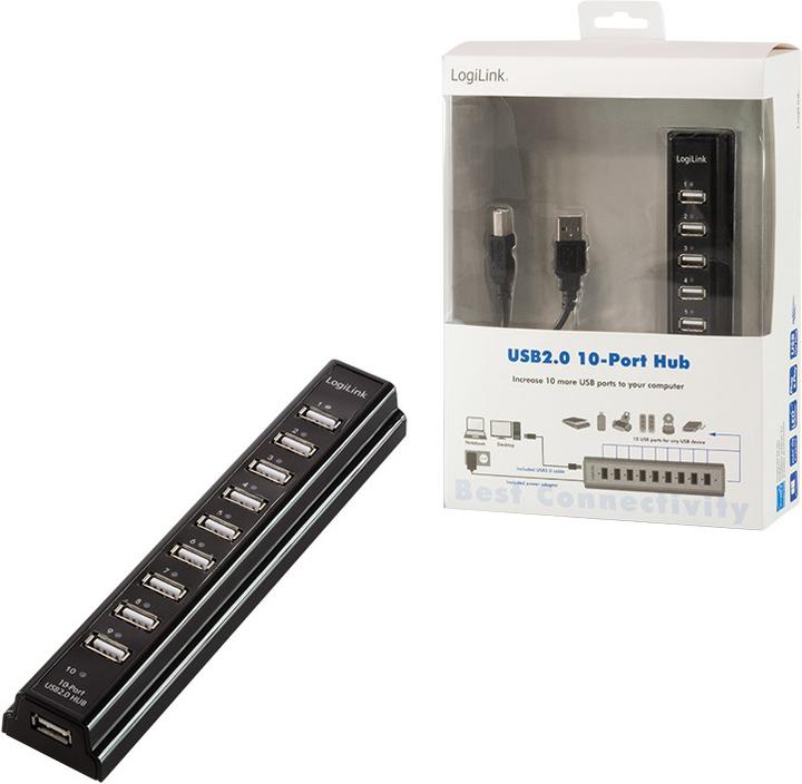 Immagine prodotto LogiLink UA0096 (USB-A, 10 Porti)