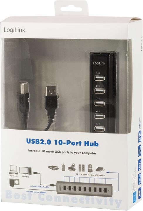 Immagine prodotto LogiLink UA0096 (USB-A, 10 Porti)
