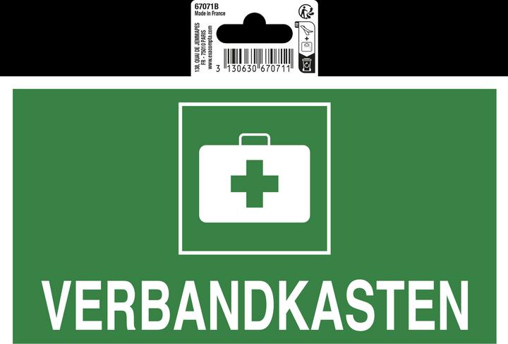 Actual product image Exacompta First aid kit" sign