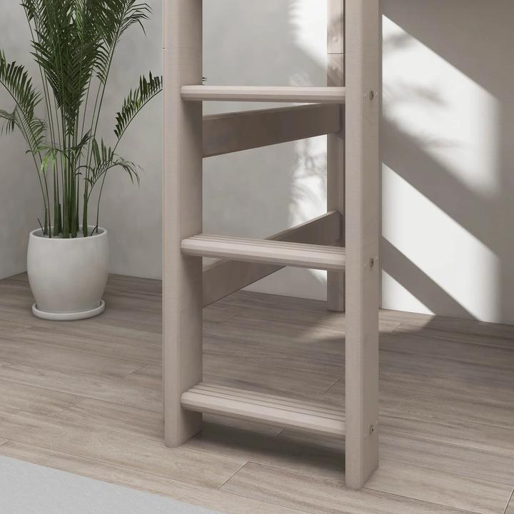 Image du produit Flexa Lit combiné mi-hauteur Classic avec échelle droite (90 x 200 cm)