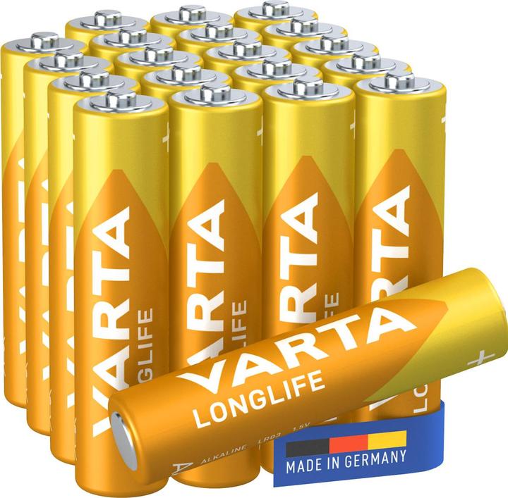Immagine prodotto Varta Longlife (20 pz., AAA, 1100 mAh)