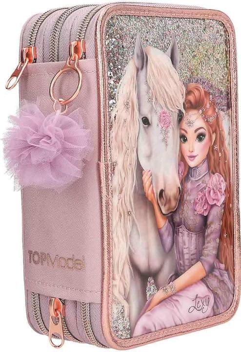 Actual product image Magni DEPESCHE TOPModel Federtasche 3fach VIVA VIOLET gefüllt