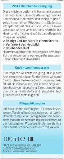 Image du produit Weleda One Step Clenaser & Toner (Lait nettoyant, 100 ml)