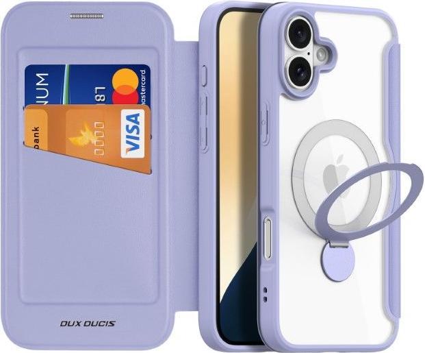 Produktbild Dux Ducis Skin X Pro 360° Ring Stand Series Lederhülle (Apple iPhone 16)