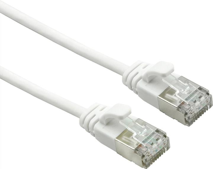 Roline Cavo U/FTP DataCenter (Cat.7), LSOH, con connettori RJ45 (500 MHz), sottile, bianco, 3,0 m (U/FTP, CAT7, 3 m)