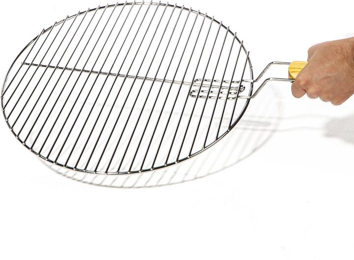 Image du produit Wiltec Grille BBQ Ronde Ø 44,5cm Acier inoxydable Barbecue Charbon de bois /à gaz Barbecue à boule G
