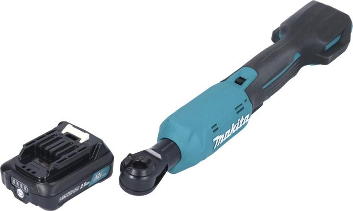 Makita WR 100 DA1 Akku Ratschenschrauber 12 V 47,5 Nm 1/4" 3/8" + 1x Akku 2,0 Ah - ohne Ladegerät (3/8", 1/4")