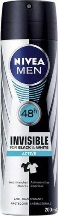 Actual product image NIVEA MEN BLACK & WHITE ACTIVE deo vapo 200 ml (Spray, 200 ml)