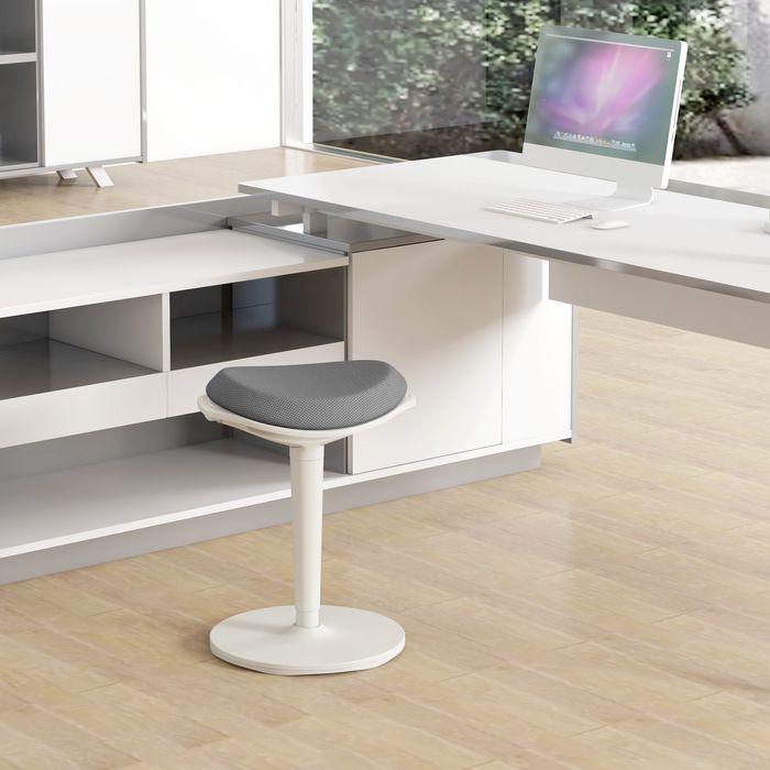 Produktbild Swisshandel24 Pendelhocker, ergonomisch, höhenverstellbar, bis 120 kg, 42,5x35,5x56,5-71,5cm, Grau