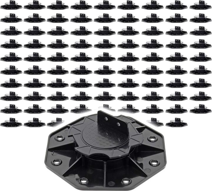 Image du produit XPOtool Plots de terrasse Set 90x Pieds réglables Hauteur 18-25mm 2700kg Lames Dalles Piscine (90 x)
