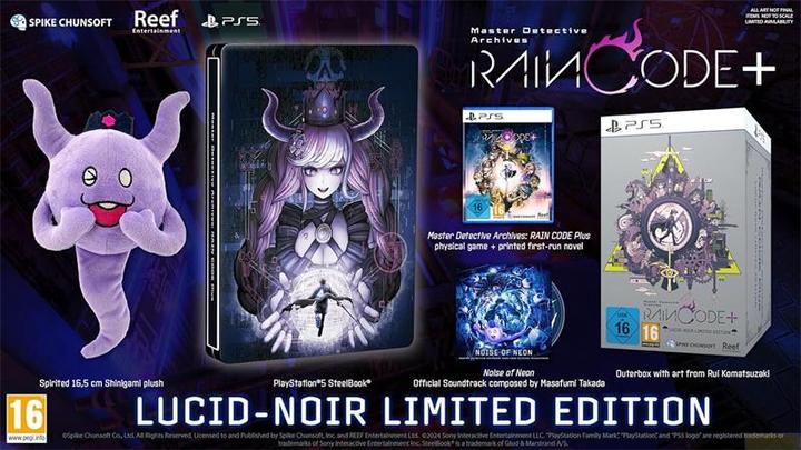Actual product image Spike Chunsoft Master Detective Archives: RAIN CODE Plus - Lucid-Noir Limited Edition (PS5)