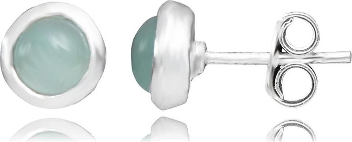 Image du produit Leyda Boucles D'Oreilles Rondes (Argent 925, Pierres)