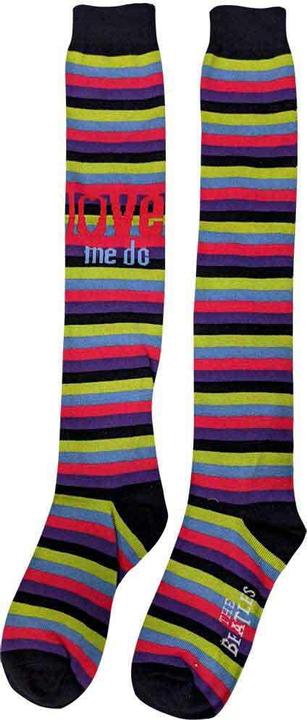 Actual product image The Beatles Womens/Ladies Love Me Do Striped Knee High Socks (37 - 40.5)