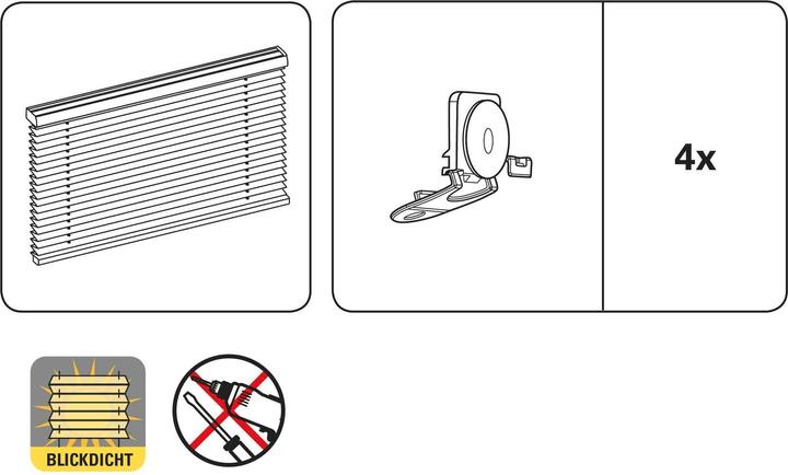 Image du produit Gardinia Plissé pour fenêtre de toit (59.5 x 100 cm)