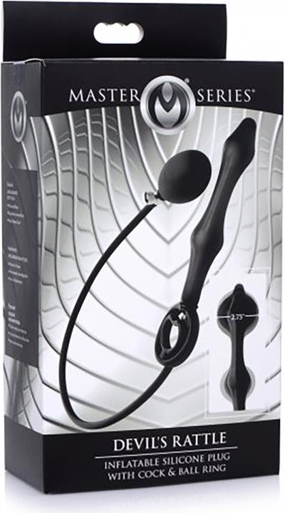 Produktbild Master Series Inflatable Silicone Anal Plug + Cock & Ball Ring