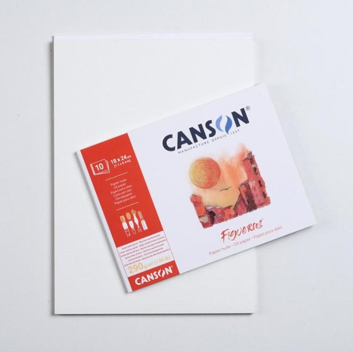Produktbild Canson Zeichenpapierblock "Figueras", 297 x 420 mm, 290 g/qm 10 Blatt, Leinenstruktur, an der kurzen Seite (A3)