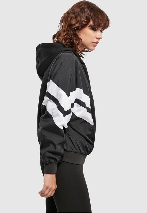 Produktbild Urban Classics Ladies Mix Crinkle Nylon Sweat Hoody (XS)