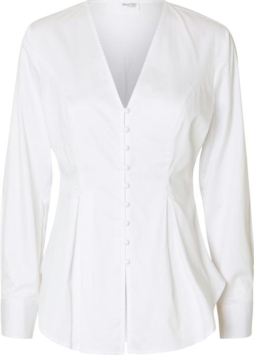 Selected Femme Taillierte Langarmhemd