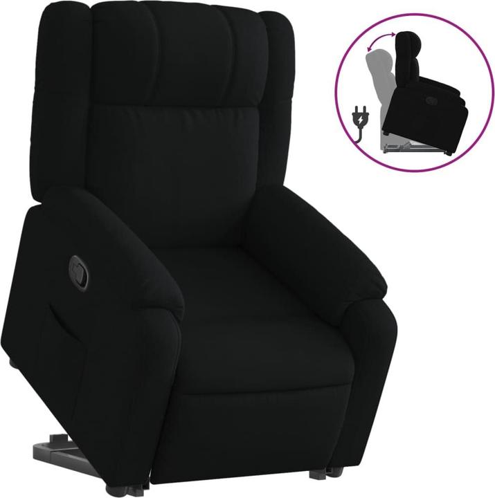 Actual product image VidaXL Recliner recliner reclining chair reclining chair black fabric