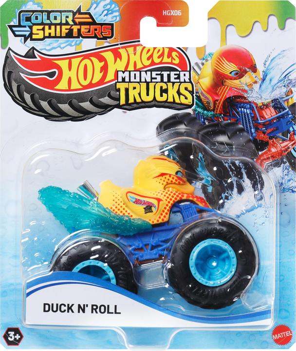 Actual product image Hot Wheels Monster Trucks COLOR SHIFTERS DUCK 'N' ROLL vehicle