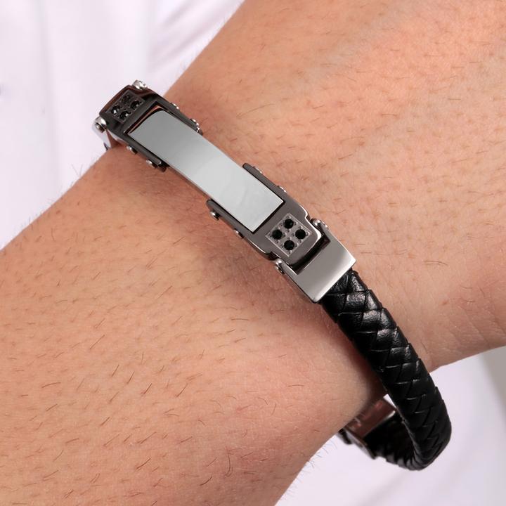 Image du produit Morellato Bracelet Moody (22 cm, Acier inoxydable, Cuir)