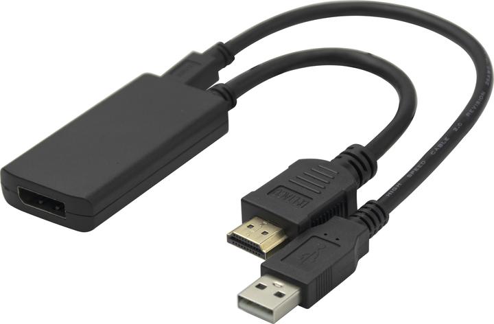 Produktbild Deltaco Adapteris HDMI - DisplayPort, 4K/60Hz / 1902013 (HDMI)