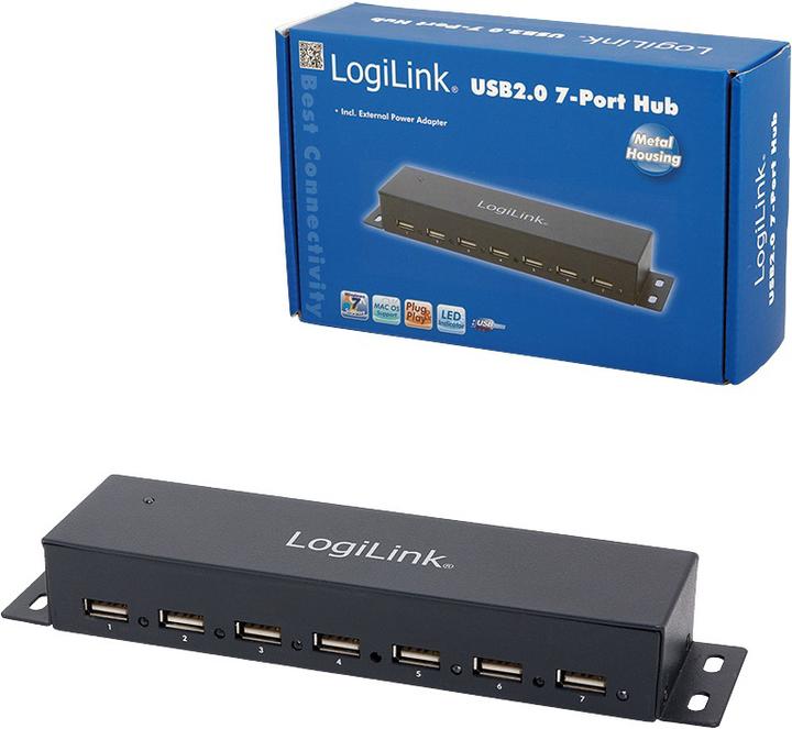 Image du produit LogiLink UA0148 (USB-A, 7 Ports)