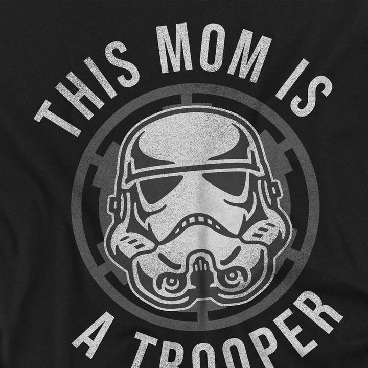 Actual product image Star Wars Unisex Adult Mom Is A Trooper Mothers Day T-Shirt (XL)