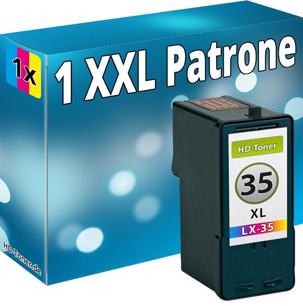 Actual product image Druckfuxx TINTE PATRONEN REFILL für LEXMARK 35XL 18C0035 für X5250 X5470 X7170 X