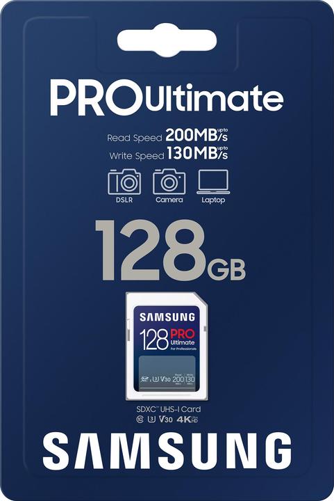 Actual product image Samsung PRO Ultimate (128 GB, SDXC, U3, UHS-I)