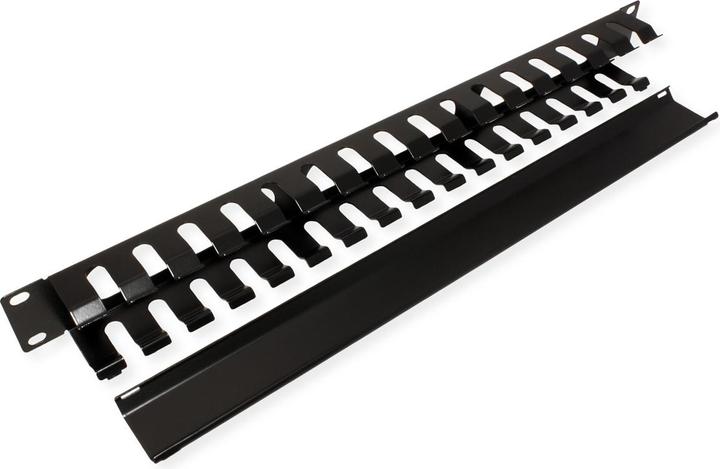 Produktbild Value 19"-Kabelfhrg.1HE 40x40mm schwarz