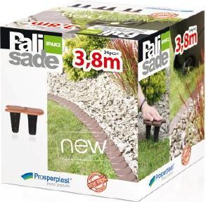Actual product image Prosperplast Flat Garden Palisade Stone Ball 12 cm x 3.8 m (IPAK2-405U) (383.40 cm)